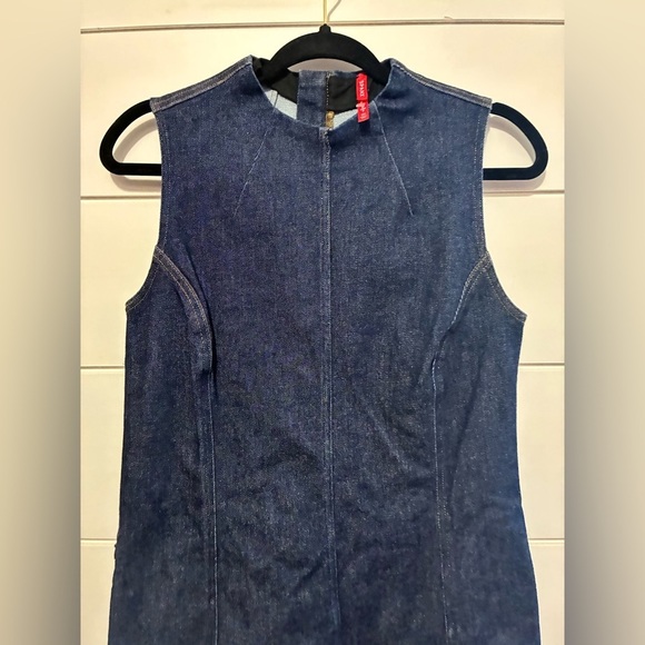 Spanx Rawin Denim Seamed Shift Dress size small - Picture 6 of 10